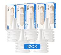 Highly Accurate Ear Thermometer, Digital Ear Thermometer for Kids and Adults, Memory Recall, Fever Alarm and 21 Disposable Probe Covers (Ersatzschutzkappen 120 stück)