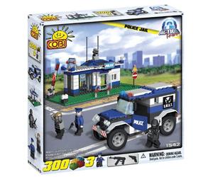 Highly Collectible Action Town 300 Piece Cobi Police Jail Construction Set