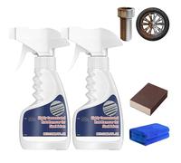 Highly Concentrated Steel Rust Remover, Rust Remover for Metal, Iron Out Rust Stain Remover, for Tools, Stainless Steel, Automotive Parts (2pcs)