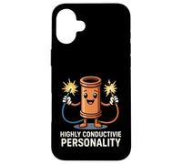 Highly Conductive Personality Funny Copper Electrician Case for iPhone 16 Plus