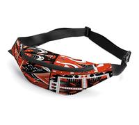 Highly Contrasting Colors Large Fanny Pack for Women Men,Waist Packs with Adjustable Belt,Belt Bag for Travel Hiking Running