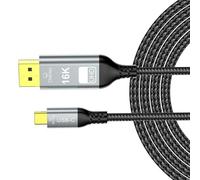 Highly Definition 2.1 Cable From USB C for 240Hz 60Hz Refreshing Rates Gaming Video Editing on Computer Monitors Highly Speed Video Cable