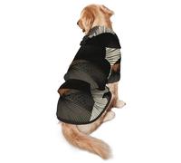 Highly Detailed Generative Art Dog Hoodie for Medium and Large Dogs – Soft Polyester Pet Clothes, Suitable for All Seasons