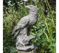 Highly Detailed Solid Stone Cast Eagle Garden Concrete Stone Ornament 46cm Tall by DGS