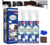 Highly Effective Oil Breakdown Foaming Spray, All Purpose Rinse Free Cleaning Spray, Multipurpose Bubble Foam Cleaner, for Stubborn Grease and Grime (3Pcs)