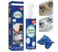 Highly Effective Oil Breakdown Foaming Spray,Bubble Cleaner Foam Spray,All-Purpose Rinse-Free Cleaning Sprays,Multi-Surface for Home Powerful Cleaner Up Kitchen Oil Stains For Stubborn (1, 1Psc)