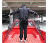 Highly Elastic Cargo Net, Pickup Truck Bed Cargo Net Mesh Organizer, Suitable for Daily Light Loads of Trucks, Car Boot & Small Van Storage, 4' X4' Expands to 7'x7'