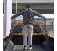Highly Elastic Cargo Net, Simple Truck Bed Cargo Mesh Organizer, Suitable for Daily Light Loads of Trucks, 4'x4' Stretches to 7'x7' （Single Layer）