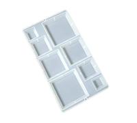 Highly Elastic Silicone Block Mould for Soap Making, Multidimensional, Easy Release Trapezoid, 22mm Height, Compact Tool, Stable Trapezoidal Block Display Mould