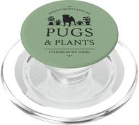 Highly Motivated by Pugs and Plants PopSockets PopGrip for MagSafe