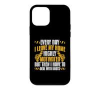 Highly Motivated Then Dealing With Idiots - Drywall Case for iPhone 12 mini