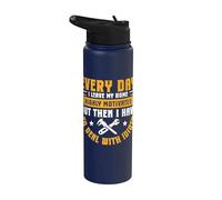Highly Motivated Then Dealing with Idiots - Toolmaker Stainless Steel Insulated Water Bottle