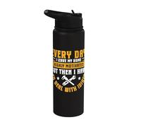 Highly Motivated Then Dealing with Idiots - Toolmaker Stainless Steel Insulated Water Bottle