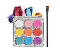 Highly Pigmented Eyeshadow Palette, Colorful Rainbow Matte Eye Shadow Palette, Red Blue Green Pink Purple Matte Eyeshadow Palette, Long Lasting Waterproof Bright Eye Shadow Make Up Pallet With Brush
