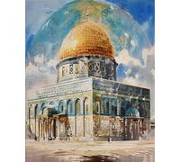Highly Popular Paint-by-Number Products, Add More Color to Your Life,Ancient Islamic Mosque（40x50cm,Without Frame）