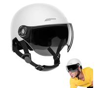 Highly Protective Shock Absorbing Half Scooter Helmets, Light and Comfortable Helmet, Clear Field of View and Adjustable Head Circumference, with Removable Lining, for Adults Youth
