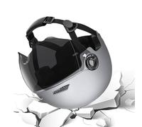 Highly Protective Shock Absorbing Half Scooter Helmets, Light and Comfortable Helmet, Clear Field of View and Adjustable Head Circumference, with Removable Lining, for Adults Youth