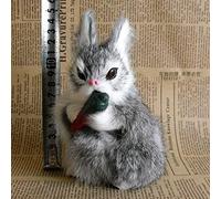 Highly Realistic Simulation Rabbit Plush Toy White Jade Children s Photography Props Decoration for Kids Small Portable Easy to Carry Enjoy Life with More Family and Friends