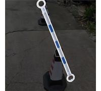 Highly Reflective Road Cone Connecting Pole, Blue White Reflective Safety Barriers, Taper Bars For Road Construction, Parking Lots(Cone Not Included)(10 pcs,L 120cm-200cm/4ft-6.6ft)