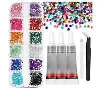 Highly Refractions Resin Nails Jewels Set with 12, Color