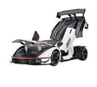 highly simulation motorbike model 1:24 For Lamborghini For Essenza SCV12 Simulated sound and light metal car model Battery not included(White)