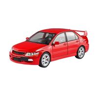 highly simulation motorbike model 1:24 For Mitsubishi For Lancer Evolution IX EVO9 Alloy Car Model Sound and Light Pull Battery not included(Red)