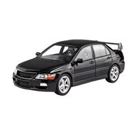 highly simulation motorbike model 1:24 For Mitsubishi For Lancer Evolution IX EVO9 Alloy Car Model Sound and Light Pull Battery not included(Blackone)