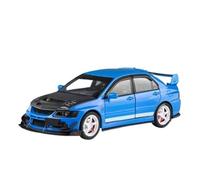 highly simulation motorbike model 1:24 For Mitsubishi For Lancer Evolution IX EVO9 Alloy Car Model Sound and Light Pull Battery not included(Blue)
