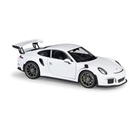 highly simulation motorbike model 1:24 For Porsche 911 GT3 RS Scale Diecast Simulator Model Car Metal Toy Racing Battery not included(White)