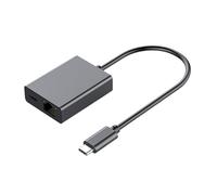 Highly Speed USB C To RJ45 Ethernet Adapter Converts WiFi To Wire Networking Stable 4K Streaming Networking Dongles