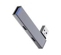 Highly Speed USB To 2 Type C And USB Interfaces Hubs For Enhances Connectivity For Window Androids Devices