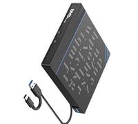 Highly Speed USB Type C Interfaces External Drive with Memory Card Reader and DC5V Charging Port for Computer Burners