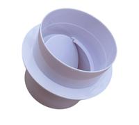 Highly Strength PVC Air Vent Check Valves Ventilation Pipe Round Check Valves Inline Backdrafts Damper Enduring Pipe Draft Blockers