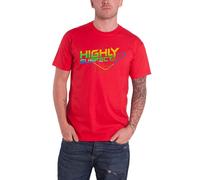 Highly Suspect Gradient Type Band Logo T-Shirt in Red | Size: XL Highly Suspect Red XL