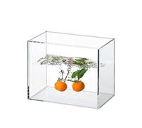 Highly Transparent Acrylic Display Box Storage Box Tray HD Water Droplet Tank, Transparent Water Tank For Shallow Water Shooting(60x40x10cm)