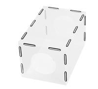 Highly Transparent Acrylic Table Polisher Dust Box with 2 Holes for Engraving Easy to Install for Polishing Engraving