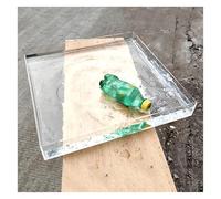 Highly Transparent Square Acrylic Water Tank, Shallow Water Tank Photography Props, 5MM Thick Multifunctional Display Box(50x50x5cm/19.7x19.7x2in)