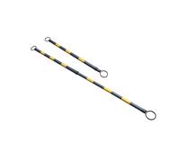 Highly Visible Expandable Safety Cone Bar Traffic Barrier, Adjustable Traffic Control for Safe Parking and Event Management,（Yellow 1.25m-2m(4.1ft-6.56ft),6PCS）