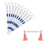 Highly Visible Telescopic Demarcation Pole, Flexible PVC Traffic Cone Bar, Safety Barrier Pole for Crowd Control