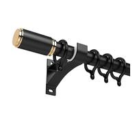 HighPerformance 250cm BlackCurtain Track System with Gliders SideMounted for Room Divider Ideal for Living Room & Bedroom Easy Installation