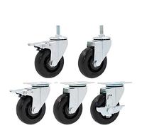 HighPerformance 3Inch Swivel Caster with Brake 100kg Load Capacity Perfect for DIY Projects Wheel Single Unit (C3)