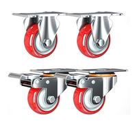 HighPerformance Furniture CastersPolyurethane Swivel Wheels with Plate Ideal for Workbenches Carts Cabinets 187 kg Load Capacity Mobility Solutions