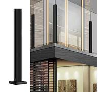 HighQuali s Railing Post Clamp for Balustrades Waterproof Metal Support for Loft Stairways & Balcony Fences Adjustable Heights 60120cm Ideal for Modern Homes