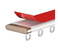 HighQuality Adhesive Curtain Track for Ceiling or Wall No Drilling Required Light Blocking for Windows Cabinets Closets Bathrooms Durable & Easy to Install