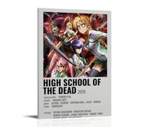 Highschool of The DeadArt Canvas Print of Oil Paintings Reproduction Modern Canvas Print Artwork Abstract Landscape Pictures Printed on Canvas Wall Art for Home Office DecorationsFrame-style24x36inch(