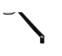 HIGHSIDER 16-L-BLAST mirror extension, fine bead-blasted satin finish, black