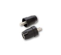 HIGHSIDER 161-042 Handlebar Weights for 1 Inch Handlebar End Mirror, Aluminium, Black Anodised for Various Kawasaki Genuine Handlebar Pair