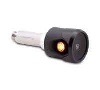 HIGHSIDER AKRON-FLASH LED handlebar end indicator/position light, black