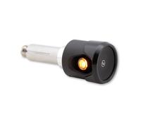 Highsider Akron-Flash LED handlebar end indicator, black, E-approved