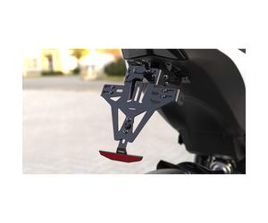 HIGHSIDER AKRON-RS PRO, license plate holder universal type 1, incl. license plate light, black